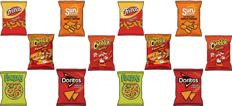 Snack Bag UV DTF Cup Wrap for 16oz Libbey Glass KA-12324