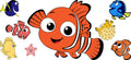 Ocean Fish Cartoon Movie UV DTF Cup Wrap for 16oz Libbey Glass KA-12327