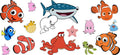 Ocean Fish Cartoon Movie UV DTF Cup Wrap for 16oz Libbey Glass KA-12331