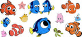 Ocean Fish Cartoon Movie UV DTF Cup Wrap for 16oz Libbey Glass KA-12333