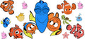 Ocean Fish Cartoon Movie UV DTF Cup Wrap for 16oz Libbey Glass KA-12339