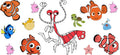 Ocean Fish Cartoon Movie UV DTF Cup Wrap for 16oz Libbey Glass KA-12341