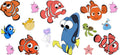 Ocean Fish Cartoon Movie UV DTF Cup Wrap for 16oz Libbey Glass KA-12342