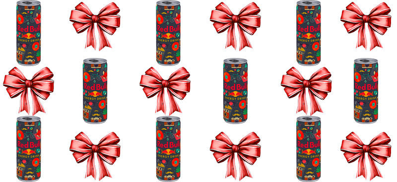 Energy Drink Bow aesthetic UV DTF Cup Wrap for 16oz Glass Can Libbey KA-12356