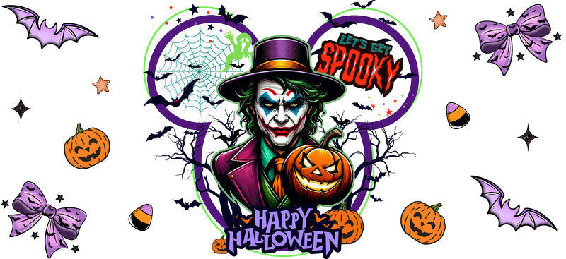 Halloween  UV DTF Cup Wrap Tumbler Decal Glass Can Wrap for 16oz Libbey KA-12370