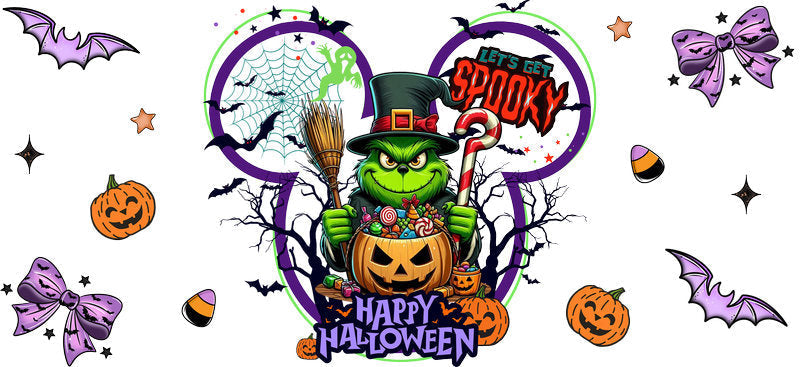Halloween  UV DTF Cup Wrap Tumbler Decal Glass Can Wrap for 16oz Libbey KA-12377
