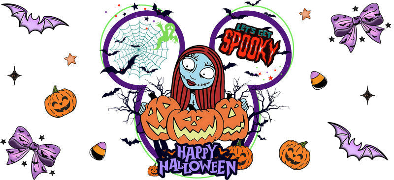 Halloween  UV DTF Cup Wrap Tumbler Decal Glass Can Wrap for 16oz Libbey KA-12378