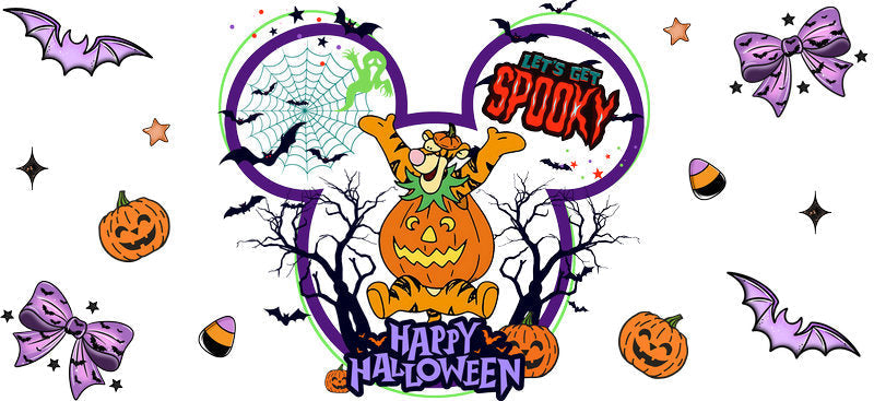 Halloween  UV DTF Cup Wrap Tumbler Decal Glass Can Wrap for 16oz Libbey KA-12387