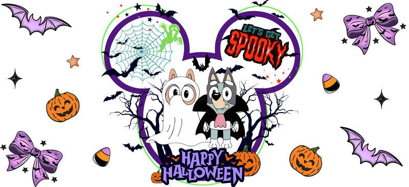 Halloween  UV DTF Cup Wrap Tumbler Decal Glass Can Wrap for 16oz Libbey KA-12389