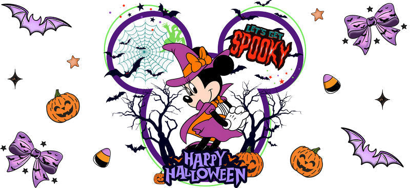 Halloween  UV DTF Cup Wrap Tumbler Decal Glass Can Wrap for 16oz Libbey KA-12392