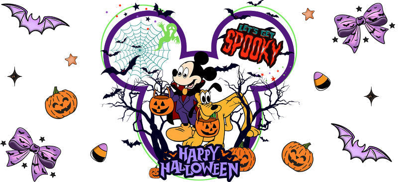 Halloween  UV DTF Cup Wrap Tumbler Decal Glass Can Wrap for 16oz Libbey KA-12393