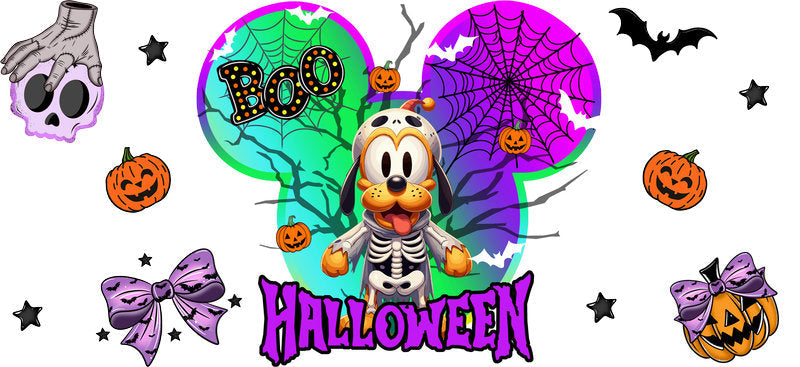 Halloween  UV DTF Cup Wrap Tumbler Decal Glass Can Wrap for 16oz Libbey KA-12396