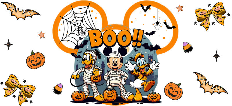 Halloween  UV DTF Cup Wrap Tumbler Decal Glass Can Wrap for 16oz Libbey KA-12398