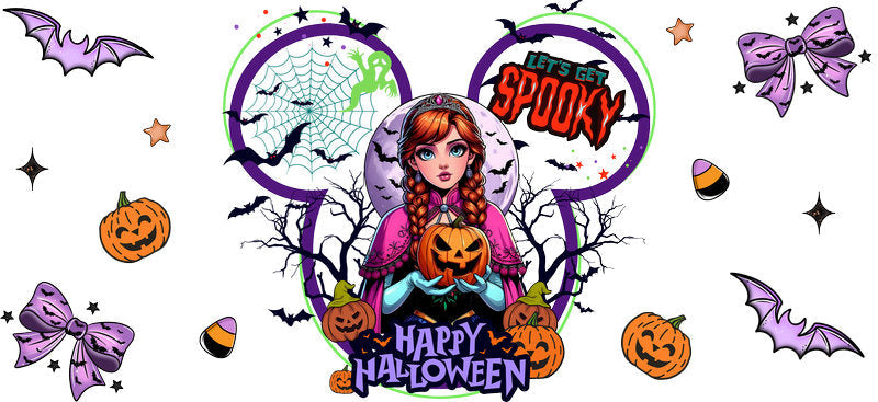 Halloween  UV DTF Cup Wrap Tumbler Decal Glass Can Wrap for 16oz Libbey KA-12400