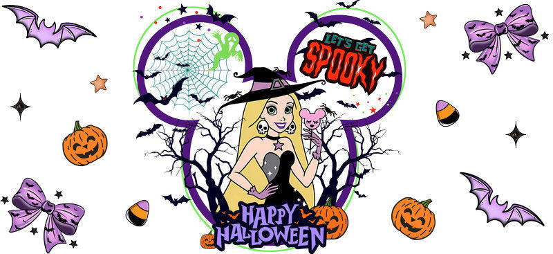 Halloween  UV DTF Cup Wrap Tumbler Decal Glass Can Wrap for 16oz Libbey KA-12402