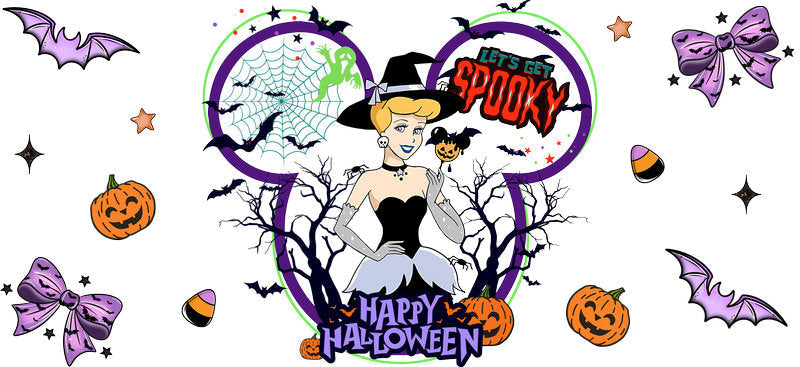 Halloween  UV DTF Cup Wrap Tumbler Decal Glass Can Wrap for 16oz Libbey KA-12403