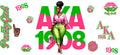 Pink Green Fashion Lady UV DTF Cup Wrap for 16oz Libbey Glass KA-12414