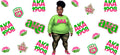Curvy Camo Sisterhood Girl UV DTF Cup Wrap for 16oz Libbey Glass KA-12439