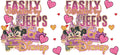 Cute Cartoon Girl Love Theme UV DTF Cup Wrap for 16oz Libbey Glass KA-12553