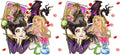 Dark Fairy Villain Style UV DTF Cup Wrap for 16oz Libbey Glass KA-12557