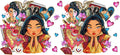 Asian Princess Fantasy UV DTF Cup Wrap for 16oz Libbey Glass KA-12560