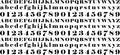 Alphabet & Number UV DTF Cup Wrap for 16oz Libbey Glass KA-12604