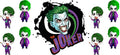 Creepy Clown Horror UV DTF Cup Wrap Transfer for Tumblers KA-12740