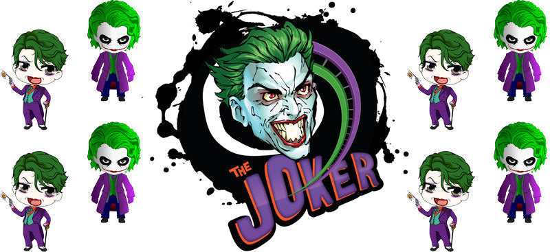 Creepy Clown Horror UV DTF Cup Wrap Transfer for Tumblers KA-12740
