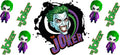 Creepy Clown Horror UV DTF Cup Wrap Transfer for Tumblers KA-12742