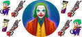 Creepy Clown Horror UV DTF Cup Wrap Transfer for Tumblers KA-12746