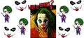 Creepy Clown Horror UV DTF Cup Wrap Transfer for Tumblers KA-12763