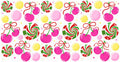 Cherry Candy Pattern UV DTF Cup Wrap for 16oz Libbey Glass KA-12808