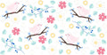 Bird Floral Pattern UV DTF Cup Wrap for 16oz Libbey Glass KA-12823