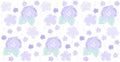 Hydrangea Flower Pattern UV DTF Cup Wrap for 16oz Libbey Glass KA-12838
