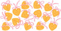 Heart Bow Pattern UV DTF Cup Wrap for 16oz Libbey Glass KA-12842