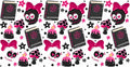 Halloween Pattern UV DTF Cup Wrap for 16oz Libbey Glass KA-12850