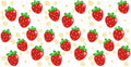 Strawberry Pattern UV DTF Cup Wrap for 16oz Libbey Glass KA-12853