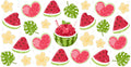 Watermelon Pattern UV DTF Cup Wrap for 16oz Libbey Glass KA-12858