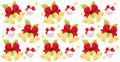 Christmas Bells Pattern UV DTF Cup Wrap for 16oz Libbey Glass KA-12859