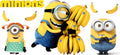 Banana Cartoon Friends UV DTF Cup Wrap for 16oz Libbey Glass KA-12862