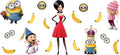 Banana Cartoon Friends UV DTF Cup Wrap for 16oz Libbey Glass KA-12918