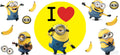 Banana Cartoon Friends UV DTF Cup Wrap for 16oz Libbey Glass KA-12923