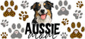 Australian Shepherd Mom UV DTF Cup Wrap for 16oz Libbey Glass KA-12926