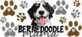 Bernedoodle Mama Cup Decal for 16oz Beer Can Glass KA-12929