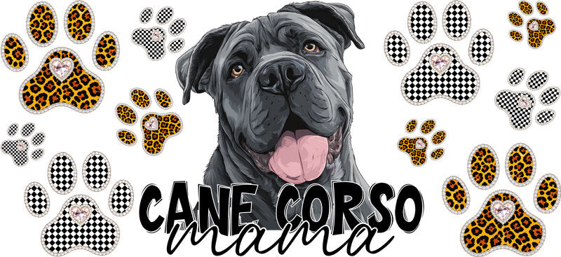 Cane Corso Mama Glass Can Wrap for 16oz Libbey Glass KA-12938