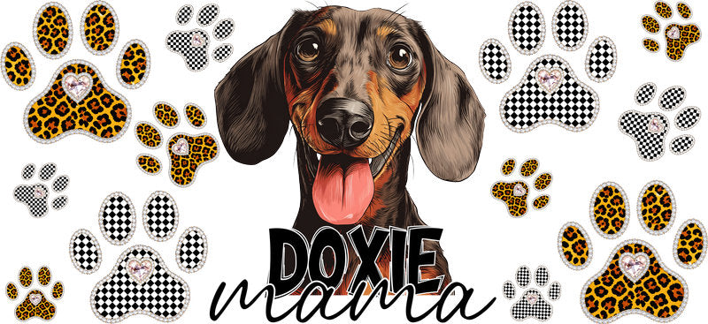 Doxie Mama Glass Can Wrap for 16oz Libbey Glass KA-12943