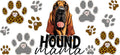 Bloodhound Mama UV DTF Cup Wrap for 16oz Libbey Glass KA-12951