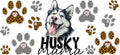 Husky Mama UV DTF Transfer for 16oz Glass Can KA-12952