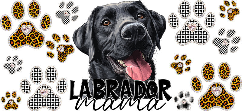 Labrador Mama Glass Can Wrap for 16oz Libbey Glass KA-12953