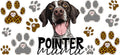 German Shorthaired Pointer Mama UV DTF Transfer for 16oz Glass Can KA-12957